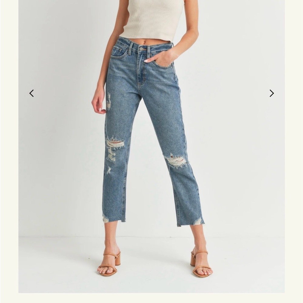 JBD Isa Hip Hugger Straight Jeans